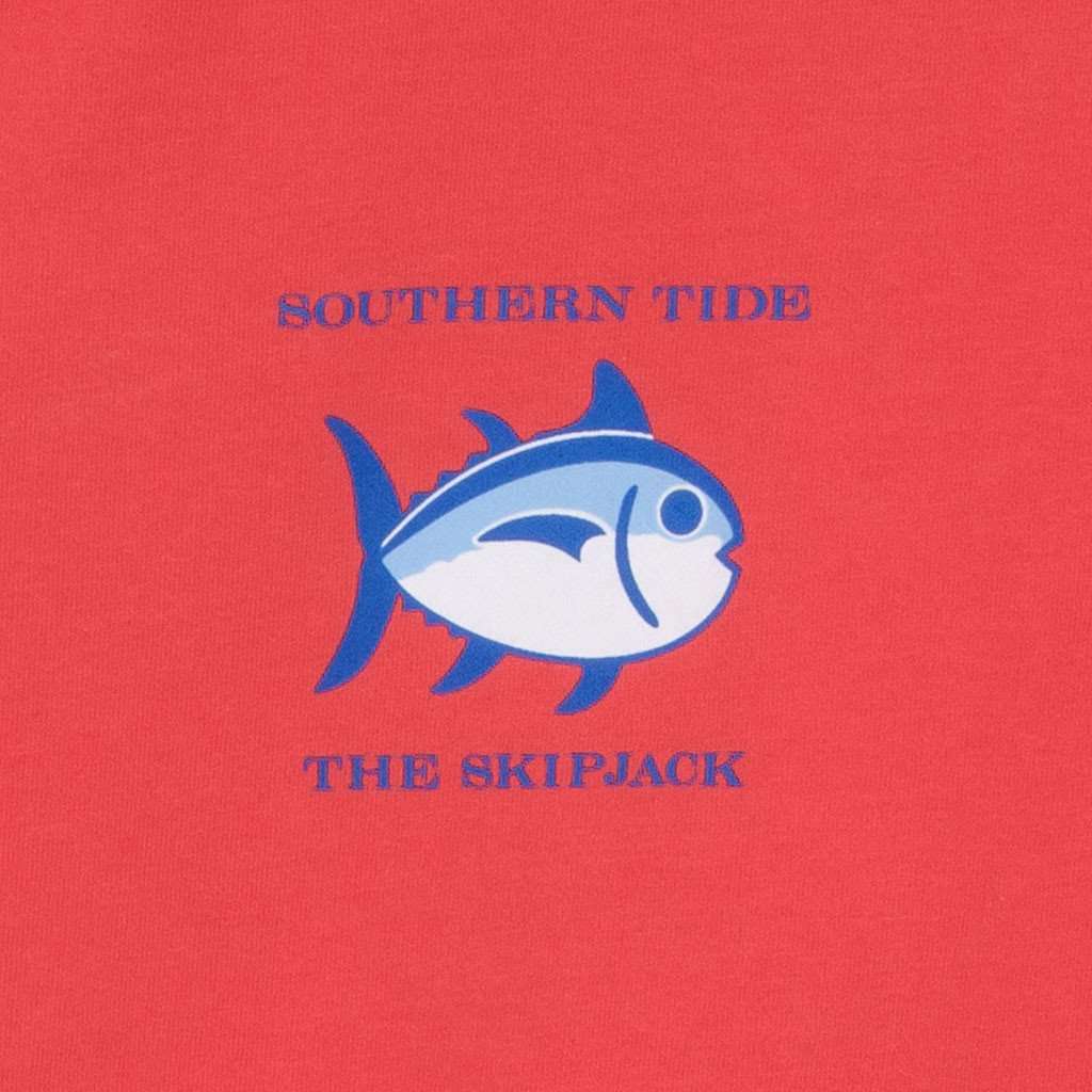 Original Skipjack Tee Shirt in Paprika Red by Southern Tide - Country Club Prep