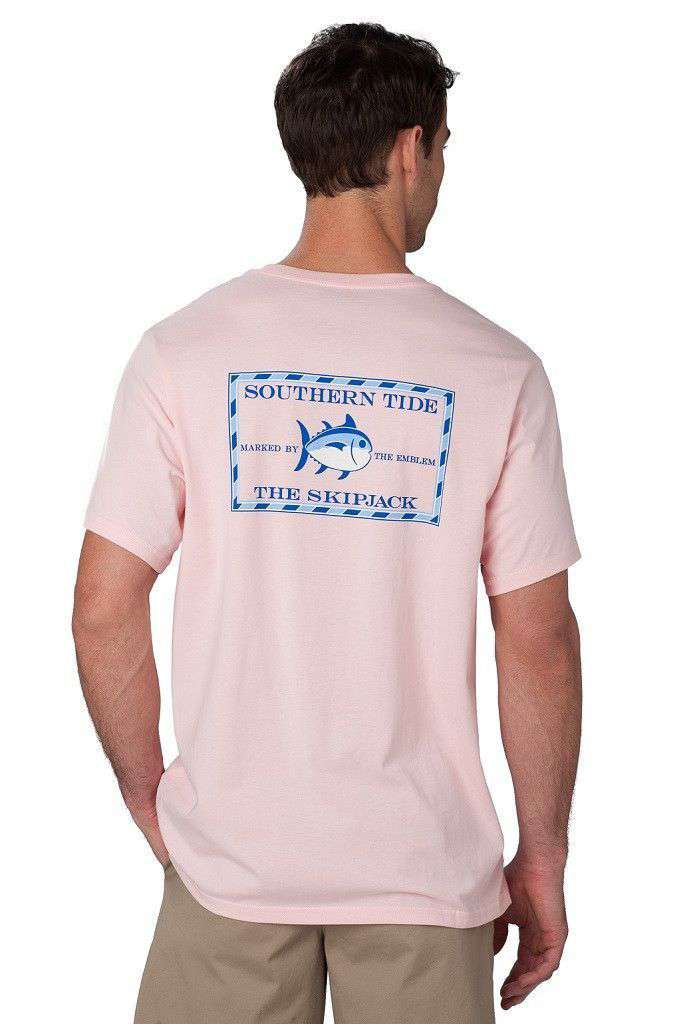 Original Skipjack Tee Shirt in Pink by Southern Tide - Country Club Prep