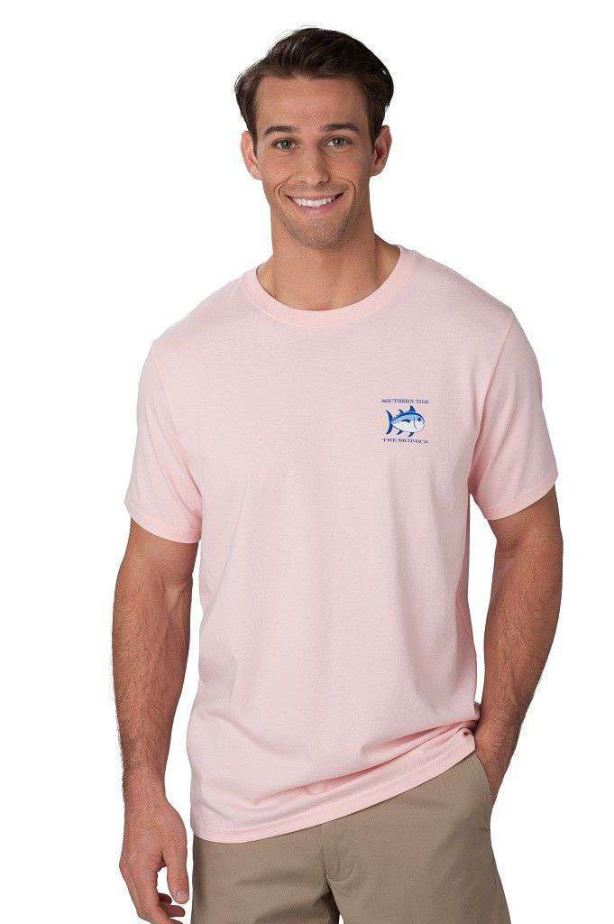 Original Skipjack Tee Shirt in Pink by Southern Tide - Country Club Prep