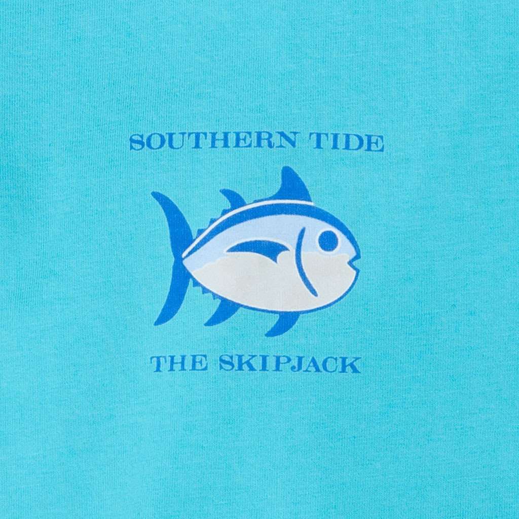 Original Skipjack Tee Shirt in Scuba Blue by Southern Tide - Country Club Prep