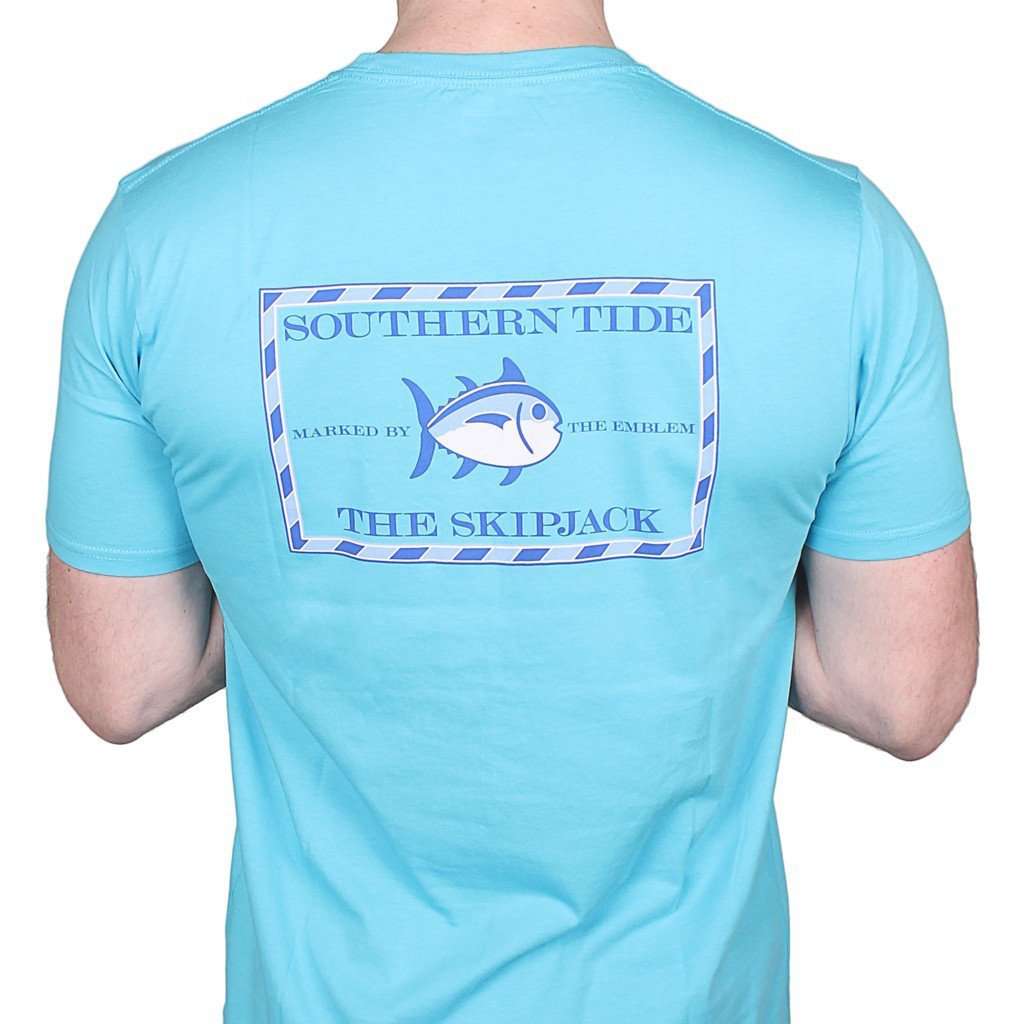 Original Skipjack Tee Shirt in Waterfall by Southern Tide - Country Club Prep
