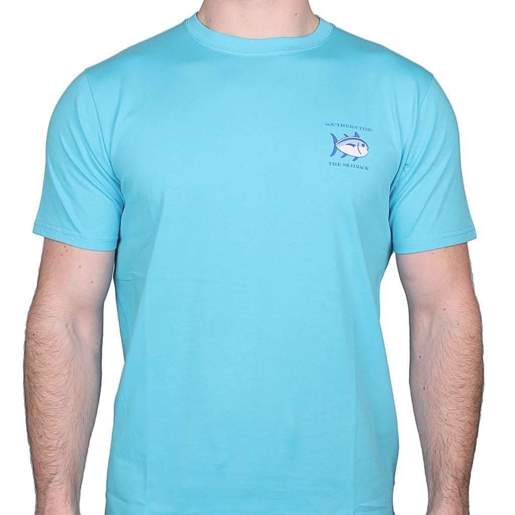 Original Skipjack Tee Shirt in Waterfall by Southern Tide - Country Club Prep