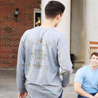 Original Southern Tie Company Long Sleeve Tee in Heather Grey by Southern Proper - Country Club Prep