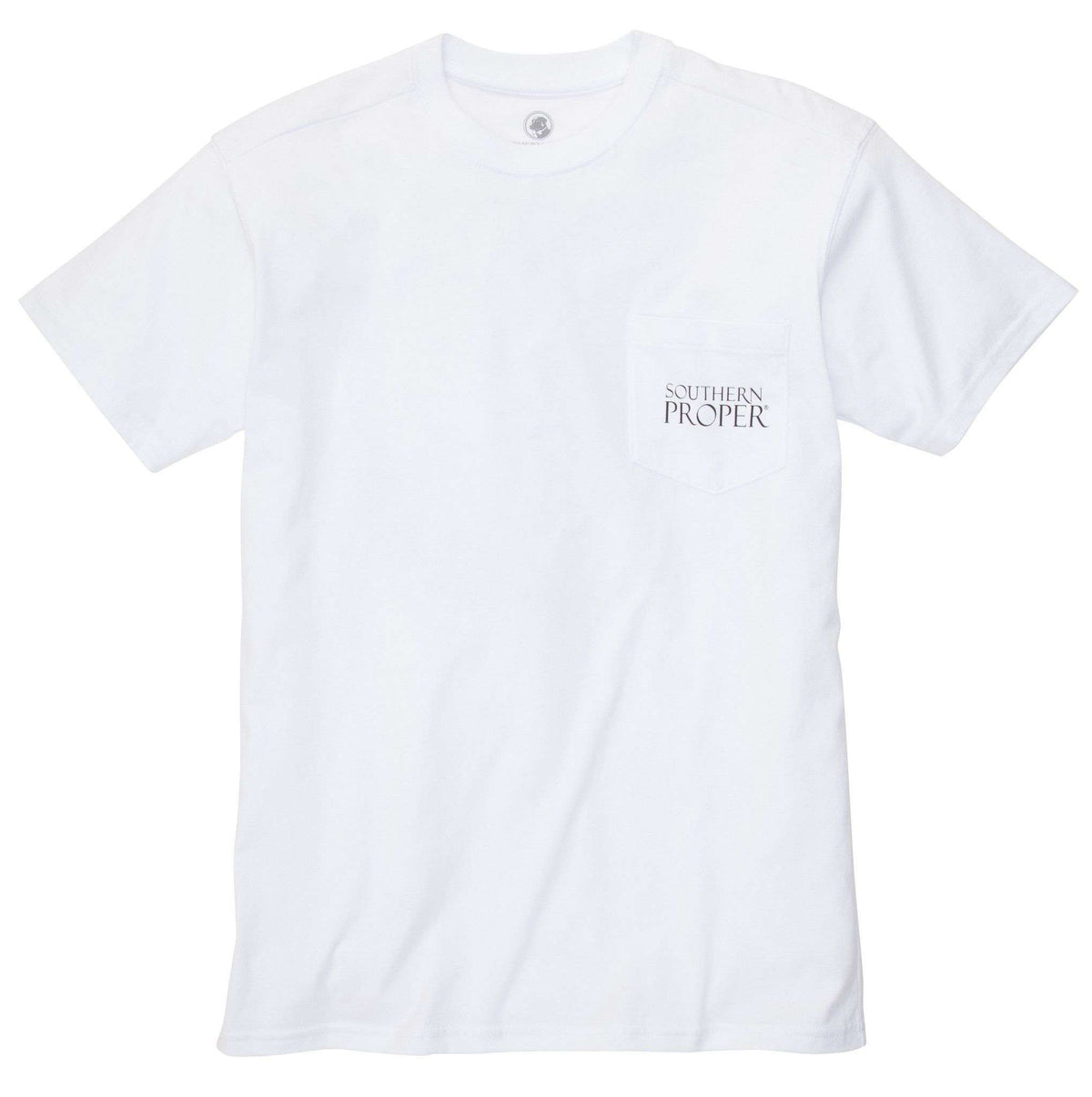 Original Tee in White by Southern Proper - Country Club Prep