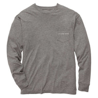Our Roots Long Sleeve Tee in Heather Grey by Southern Proper - Country Club Prep