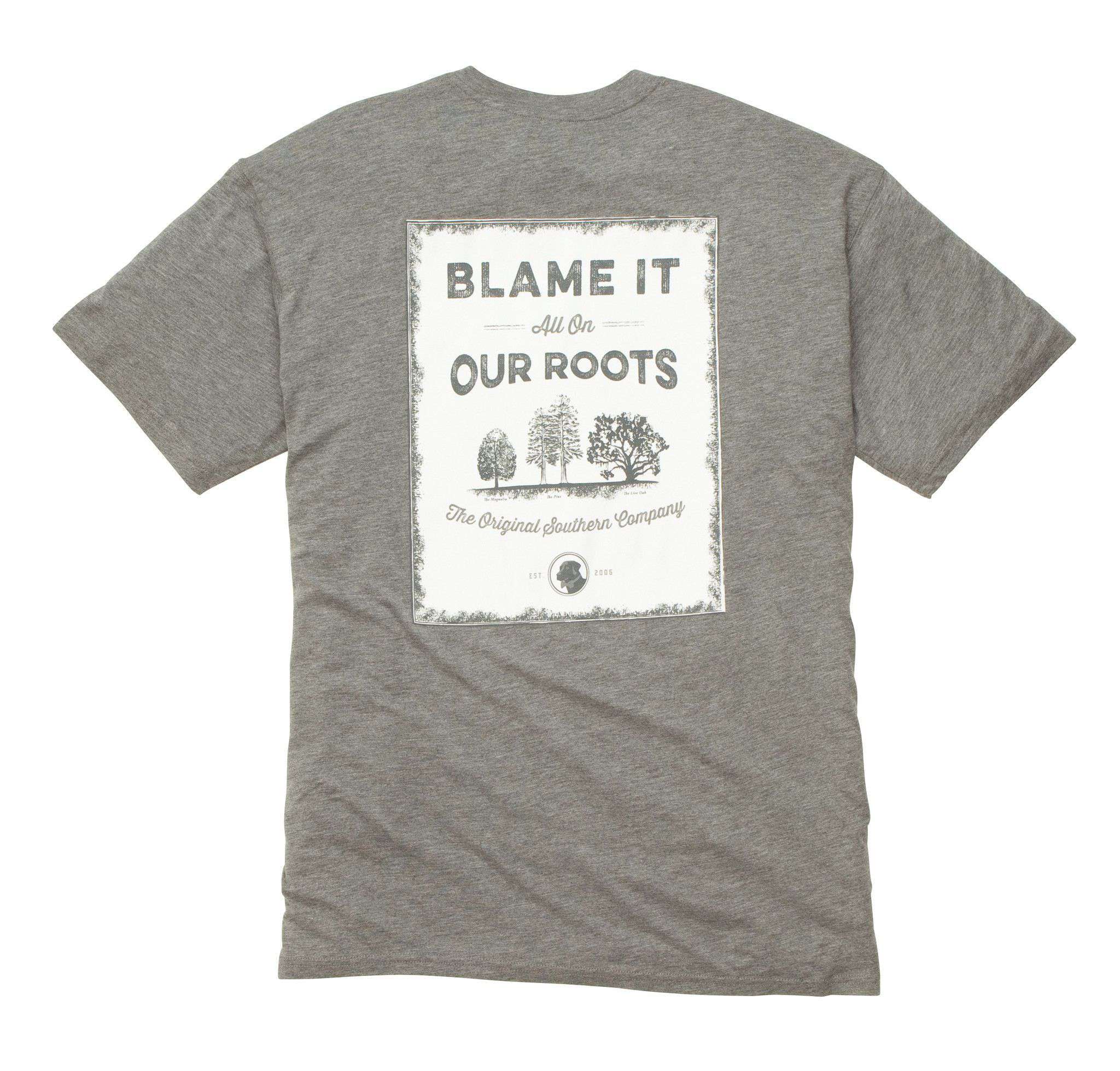 Our Roots Tee in Heather Grey by Southern Proper - Country Club Prep