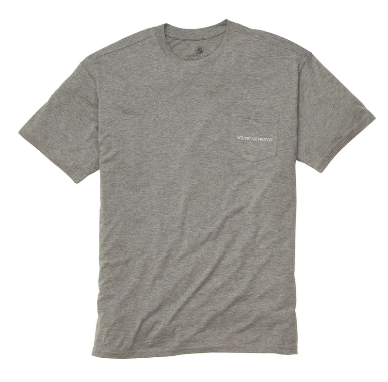 Our Roots Tee in Heather Grey by Southern Proper - Country Club Prep