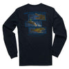 Outdoor Wildlife Long Sleeve Tee in Dress Blues by Southern Tide - Country Club Prep