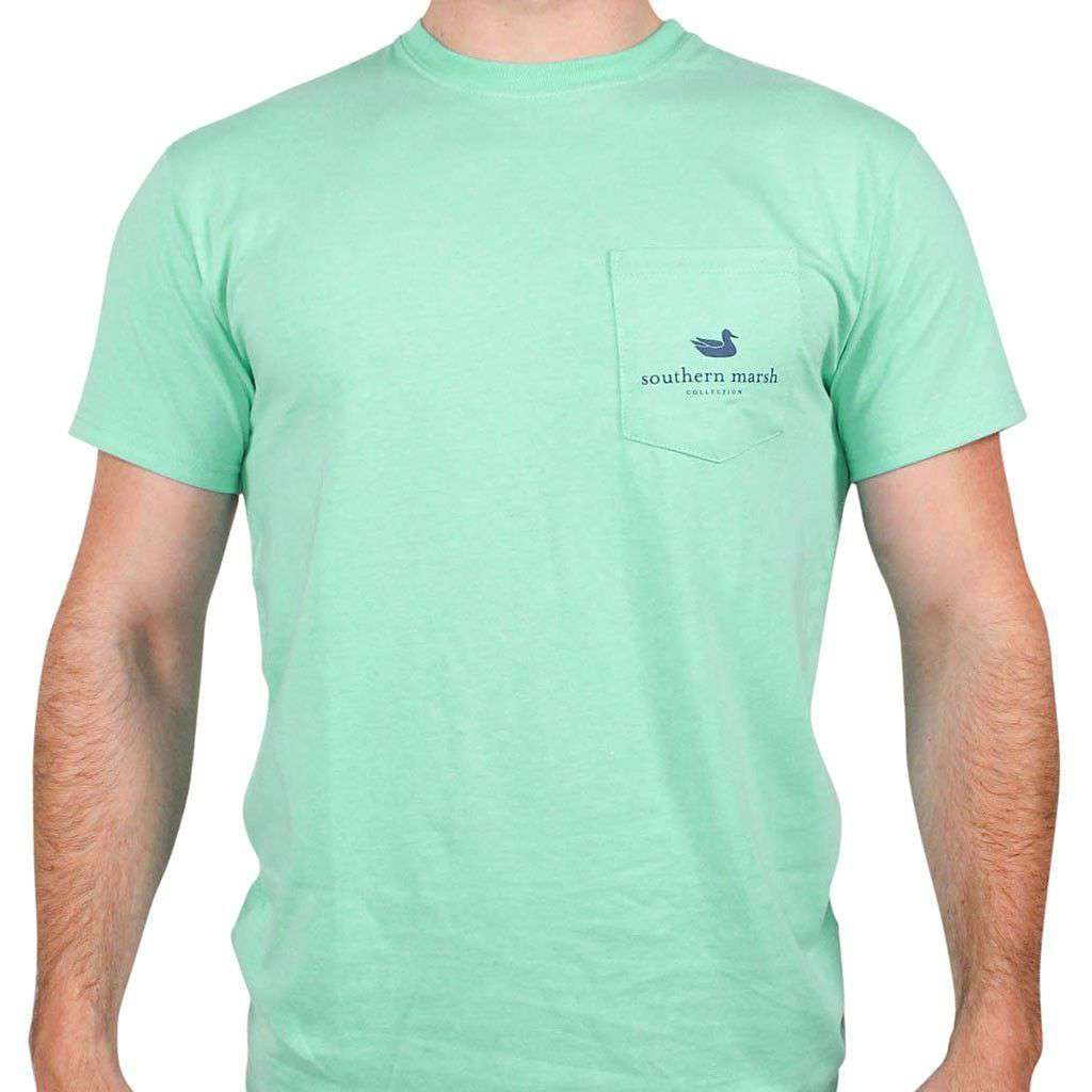 Outfitter Series Collection Lure One Tee in Bimini Green by Southern Marsh - Country Club Prep