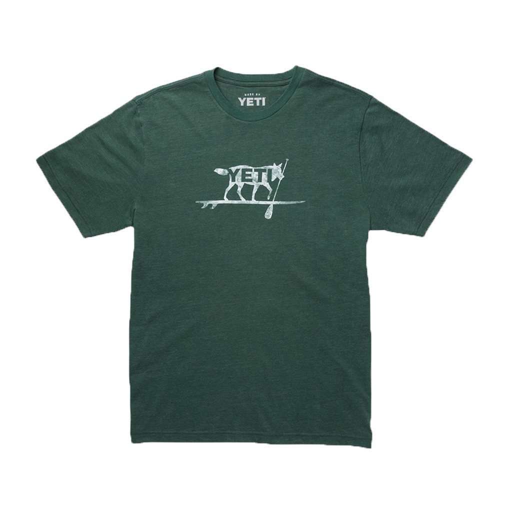 Paddle On T-Shirt in Forest Green by YETI - Country Club Prep