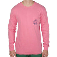 Paddler Long Sleeve Tee Shirt in Crunchberry by Waters Bluff - Country Club Prep