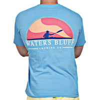 Paddler Tee Shirt in Sapphire by Waters Bluff - Country Club Prep