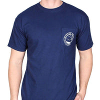 Paddler Tee Shirt in True Navy by Waters Bluff - Country Club Prep