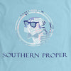 Palm Lab Logo Tee in Pool by Southern Proper - Country Club Prep