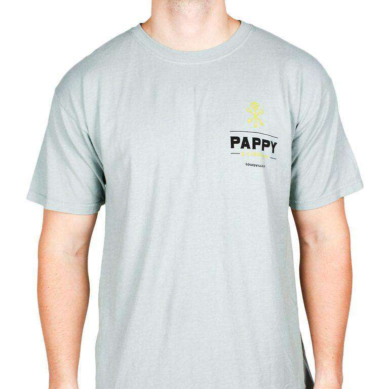 Pappy and Thunder Tee in Grey by Pappy Van Winkle - Country Club Prep