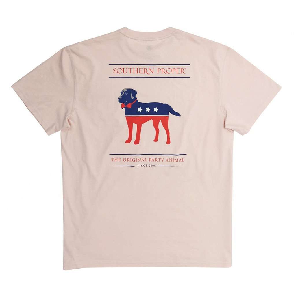 Party Animal Tee in Quartz Pink by Southern Proper - Country Club Prep