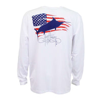 Patriot Pro UVX Long Sleeve Performance Shirt in White by Guy Harvey - Country Club Prep