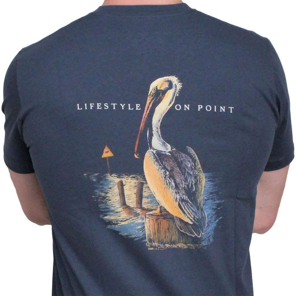 Pelican Tee in Navy by Southern Point Co. - Country Club Prep