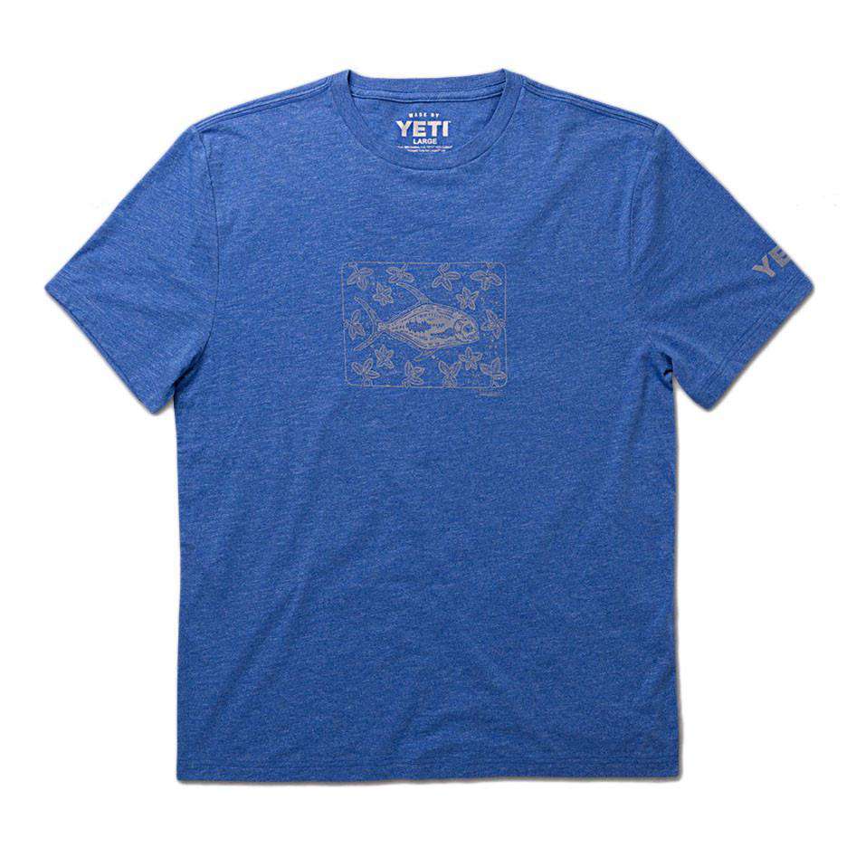 Permit In Mangroves Tee in Heather Royal by YETI - Country Club Prep
