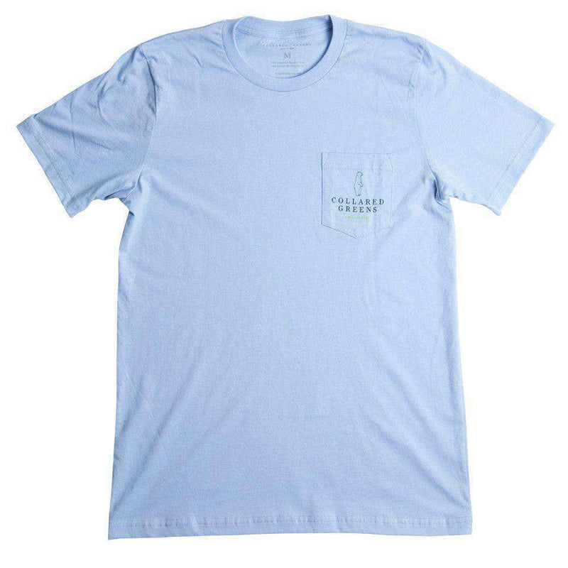 Pike Tee Shirt in Carolina Blue by Collared Greens - Country Club Prep