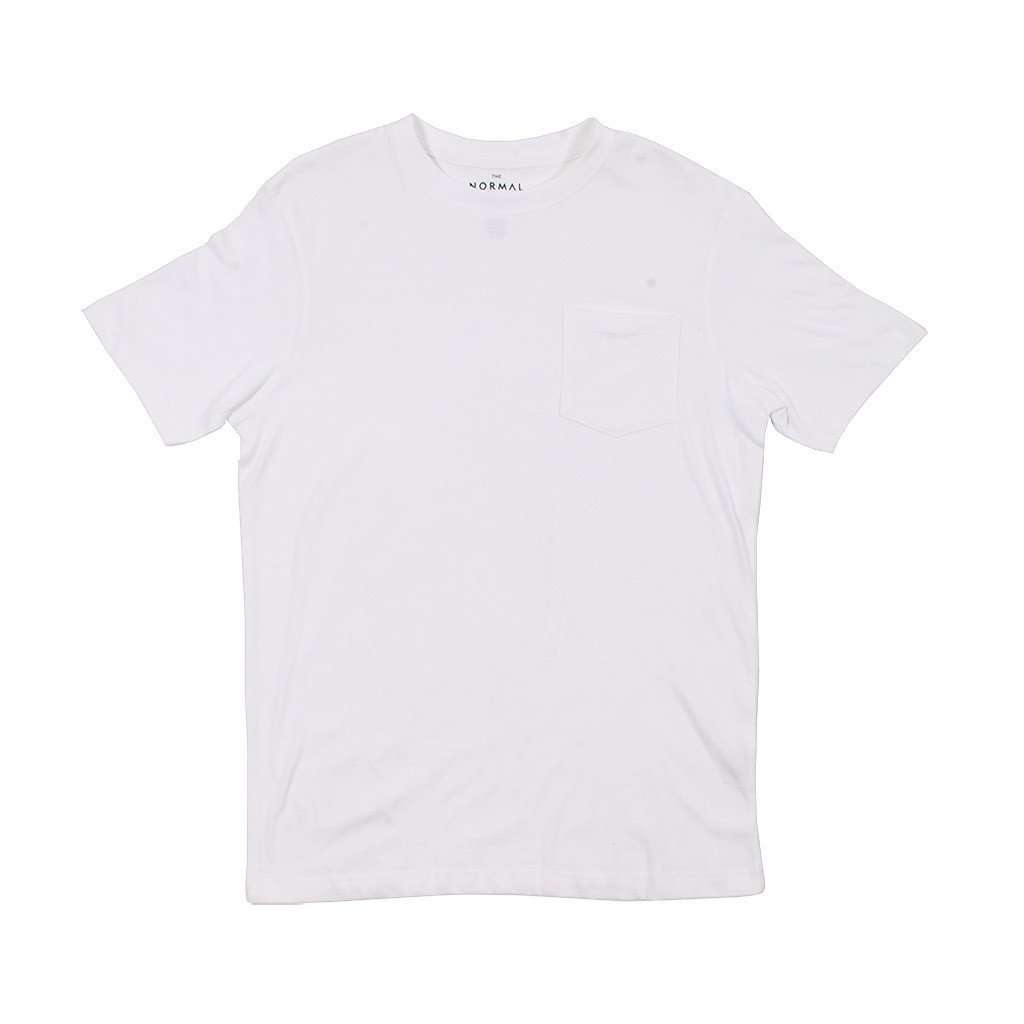 Pocket Tee in White by The Normal Brand - Country Club Prep