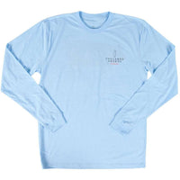 Porky Long Sleeve T-Shirt in Carolina by Collared Greens - Country Club Prep