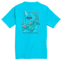Predator Series Alligator Tee Shirt in Turquoise by Southern Tide - Country Club Prep