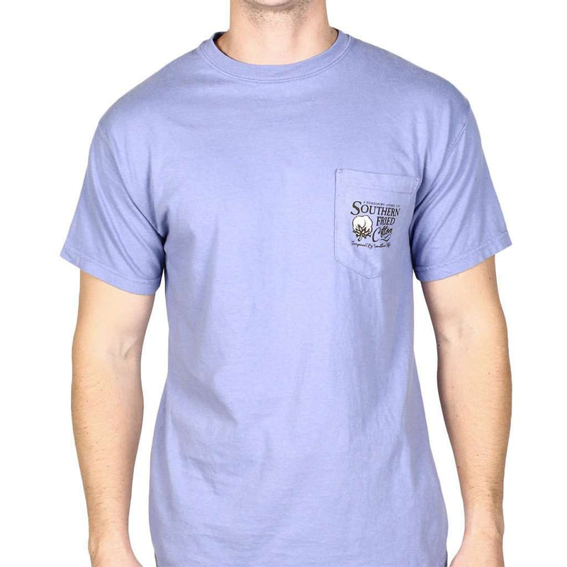 Preppy Boy Short Sleeve Tee Shirt in Washed Denim by Southern Fried Cotton - Country Club Prep