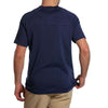 Puremeso Heathered Short Sleeve Henley in Navy by The Normal Brand - Country Club Prep