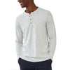Puremeso Henley Long Sleeve Tee in Stone by The Normal Brand - Country Club Prep