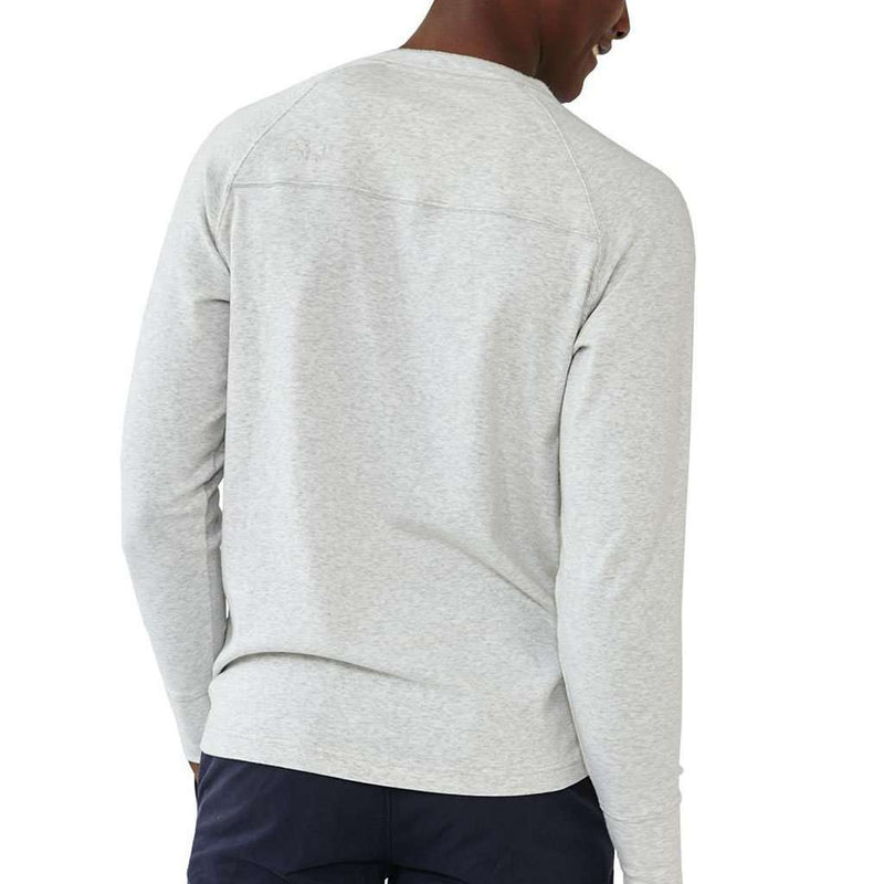 Puremeso Henley Long Sleeve Tee in Stone by The Normal Brand - Country Club Prep