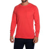 Puremeso Pocket Crew Long Sleeve Tee in Red by The Normal Brand - Country Club Prep