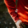 Puremeso Pocket Crew Long Sleeve Tee in Red by The Normal Brand - Country Club Prep