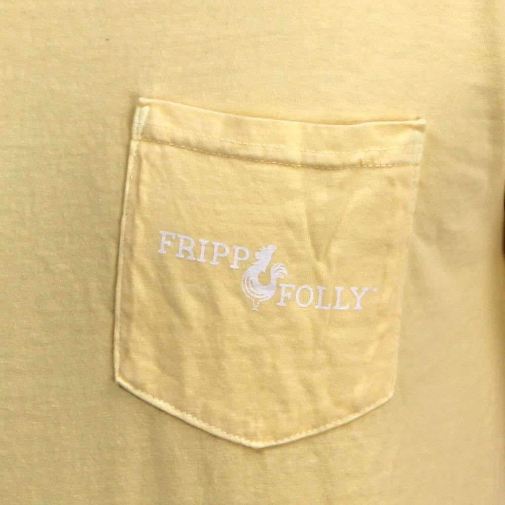 Race Horse Tee in Butter Yellow by Fripp & Folly - Country Club Prep