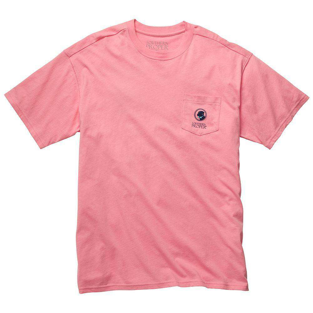 Raised Right Tee in Salmon by Southern Proper - Country Club Prep