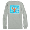 Rajin Cajun Long Sleeve Tee Shirt in Heathered Grey by Southern Tide - Country Club Prep