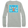 Rajin Cajun Long Sleeve Tee Shirt in Heathered Grey by Southern Tide - Country Club Prep