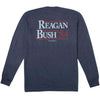 Reagan Bush '84 Long Sleeve Pocket Tee in Navy by Rowdy Gentleman - Country Club Prep