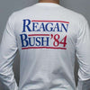 Reagan Bush '84 Long Sleeve Tee in White by Rowdy Gentleman - Country Club Prep