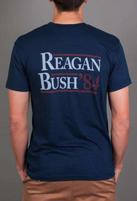 Reagan Bush '84 Pocket Tee in Navy by Rowdy Gentleman - Country Club Prep