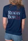 Reagan Bush '84 Pocket Tee in Navy by Rowdy Gentleman - Country Club Prep
