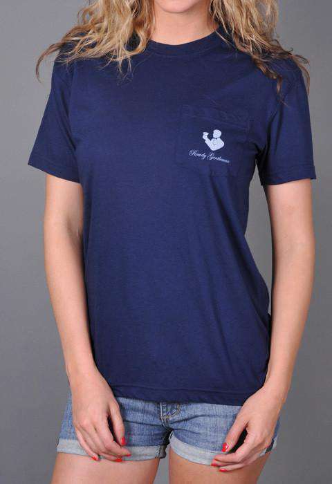 Reagan Bush '84 Pocket Tee in Navy by Rowdy Gentleman - Country Club Prep