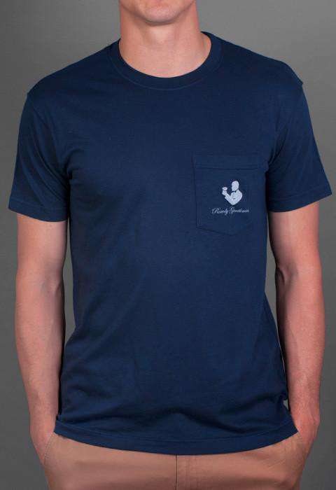 Reagan Bush '84 Pocket Tee in Navy by Rowdy Gentleman - Country Club Prep