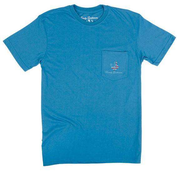 Reagan Bush '84 Pocket Tee in Surf Blue by Rowdy Gentleman - Country Club Prep