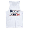 Reagan Bush '84 Tank Top in White by Rowdy Gentleman - Country Club Prep