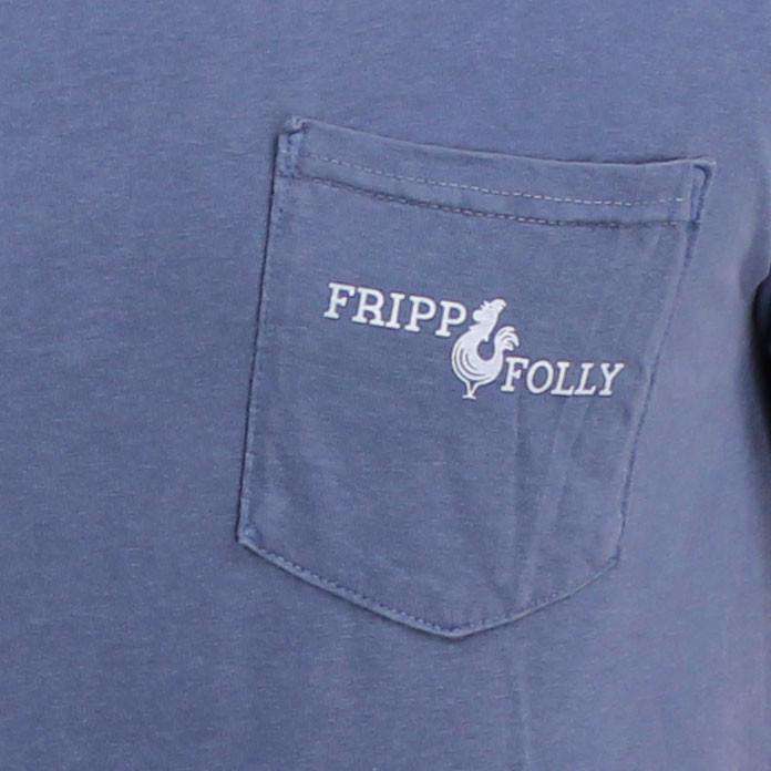 Reagan Elephant Tee in Blue Jean by Fripp & Folly - Country Club Prep