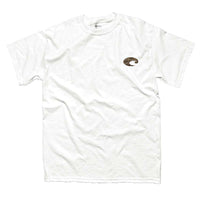 Realtree Max-5 Camo Logo Tee in White by Costa Del Mar - Country Club Prep