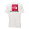 Red Box Tee in White and High Risk Red by The North Face - Country Club Prep