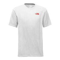 Red Box Tee in White and High Risk Red by The North Face - Country Club Prep
