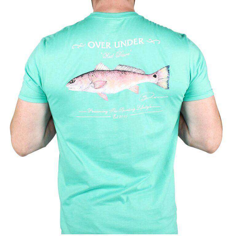 Red Dawn Tee in Seafoam Green by Over Under Clothing - Country Club Prep